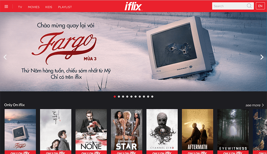 IFLIX: kho phim HD bom tấn lớn nhất