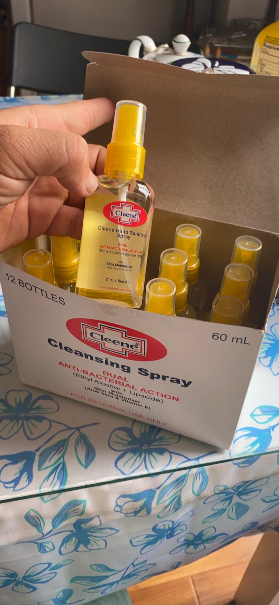 Chai xịt khánh khuẩn - khẩu trang kháng khuẩn - 60ml - hàng nhập khẩu chính hãng