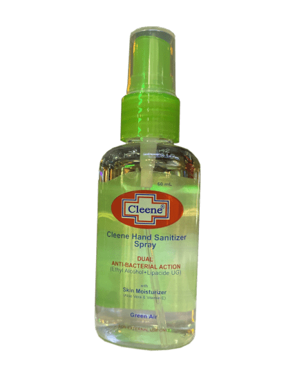 Nước rửa tay diệt khuẩn dạng xịt Cleene, diệt đến 99% vi khuẩn, Chai 60ml - hàng nhập khẩu - hương Alovera