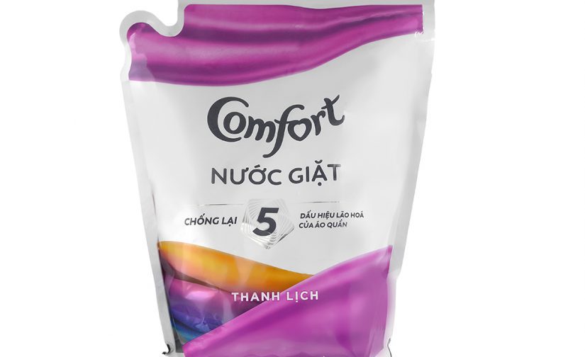 Nước giặt chống lão hóa vải Comfort hương Thanh Lịch - loại Túi 2.4kg
