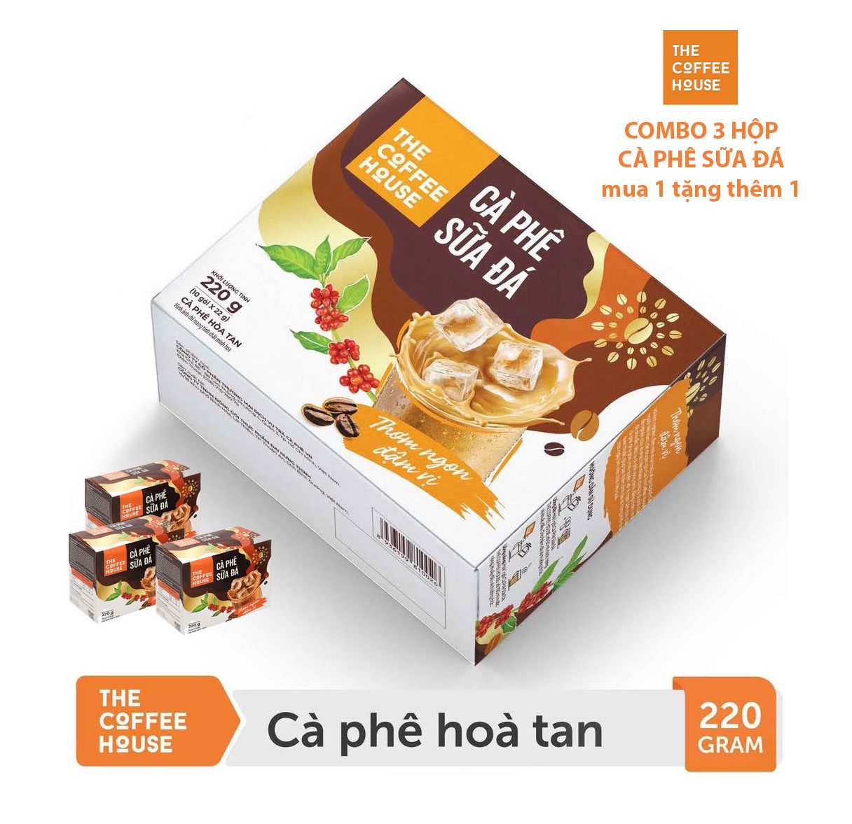 cà phê sữa đá the coffee house hoà tan - www.trungtamsst.com - hàng chính hãng giá thấp