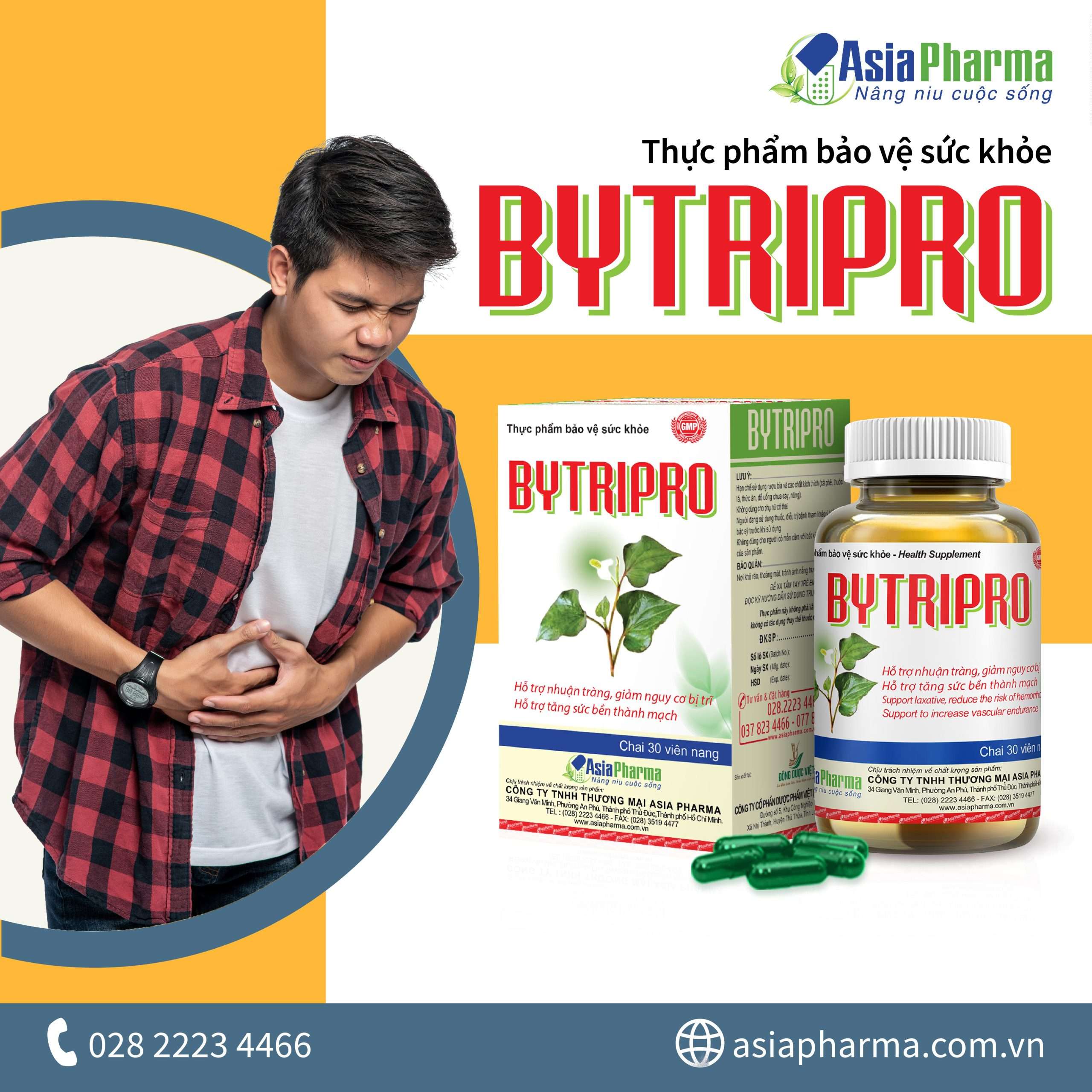 hỗ trợ nhuận tràng, hỗ trợ giảm nguy cơ bị trĩ alobogo.com sản xuất bởi bytripro asia pharma
